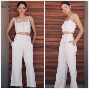 NWT Rachel Pally Desiree Linen Pants in Natural women’s Small/XSmall